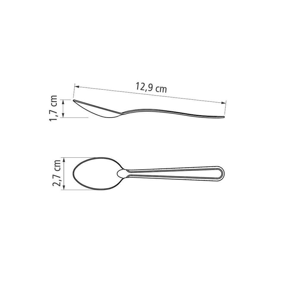 Conjunto Chá e Sobremesa Búzios 12 Peças Totalmente em Aço Inox Ibag - Tramontina - 5