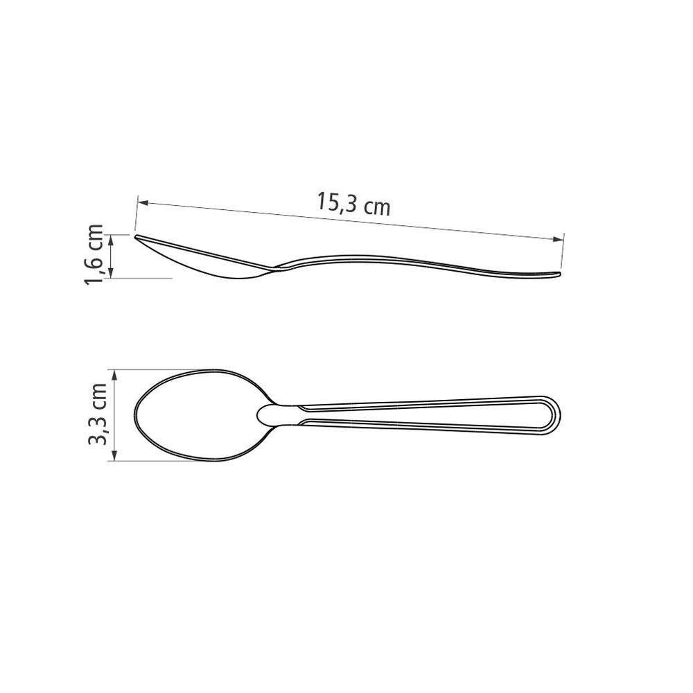 Conjunto Chá e Sobremesa Búzios 12 Peças Totalmente em Aço Inox Ibag - Tramontina - 4