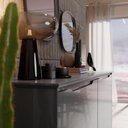 Ver imagem 3 de Buffet / Balcão / Aparador / Bancada Fl 4 Portas Amplo Espaço Interno para Objetos sem Puxadores Ext