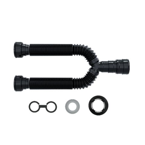 Sifao Tubo Extensivo Duplo Black C/ Canopla 70cm - Blukit Blukit Plastico