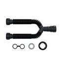 Ver imagem 1 de Sifao Tubo Extensivo Duplo Black C/ Canopla 70cm - Blukit Blukit Plastico