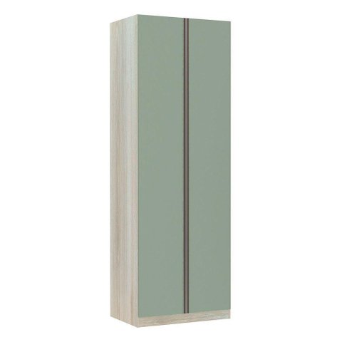 Guarda Roupa 2 Portas 80cm Legno Crema Com Verde Jade