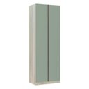 Ver imagem 1 de Guarda Roupa 2 Portas 80cm Legno Crema Com Verde Jade