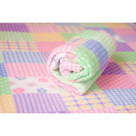 Cobertor Microfibra Bebê Patchwork - Estampado Patchwork - Bebê