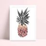 Decoração de parede quadro abacaxi aquarela - 1