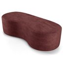 Ver imagem 2 de Puff Decorativo Orgânico para Living Quarto 140cm Orbit W01 Linho Bordô - Lyam Decor