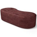 Ver imagem 6 de Puff Decorativo Orgânico para Living Quarto 140cm Orbit W01 Linho Bordô - Lyam Decor