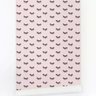 Papel de parede adesivo sala quarto cílios fundo rosa - 2
