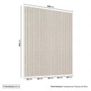 Ver imagem 3 de Painel Ripado para TV até 75 Polegadas Planejado 200x250cm Aruá CabeCasa MadeiraOriginals Off White