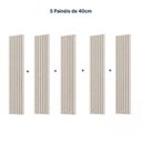 Ver imagem 5 de Painel Ripado para TV até 75 Polegadas 200x250cm Aruá CabeCasa MadeiraOriginals Off White