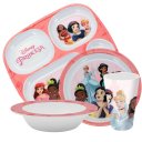 Ver imagem 1 de Kit Refeição Infantil Princesas Disney 4 Peças Pratos e Copo