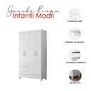 Ver imagem 7 de Guarda Roupa Infantil Ambiente Madri 4 Portas Branco Flex - Moval