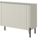 Ver imagem 7 de Rack para Sala de Estar Tv 85 Pol 4 Portas Brise Pés Industrial Preto Alef I03 Luna - Lyam Decor
