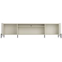 Ver imagem 2 de Rack para Sala de Estar Tv 85 Pol 4 Portas Brise Pés Industrial Preto Alef I03 Luna - Lyam Decor