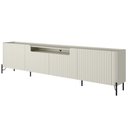 Ver imagem 5 de Rack para Sala de Estar Tv 85 Pol 4 Portas Brise Pés Industrial Preto Alef I03 Luna - Lyam Decor