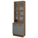 Ver imagem 3 de Kit Balcão + Cristaleira 70cm Rustic/cinza Agata Madesa 01