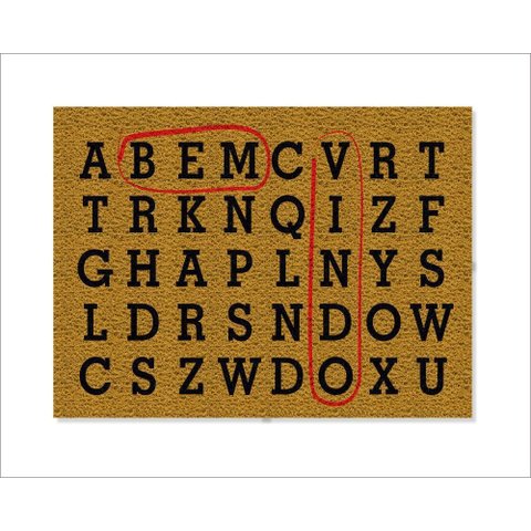 Tapete Capacho Caça Palavras