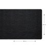 1 Caminho Trilho Mesa Impermeável PVC Juta Preto 42x140 - 5