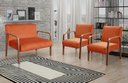 Ver imagem 2 de Conjunto Anita 2+1+1 Lugares Cor:Veludo Terracota 400