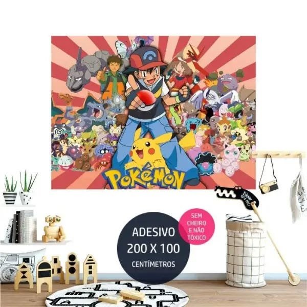 Adesivo Decorativo Pokemon Pequeno