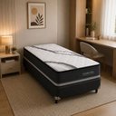 Ver imagem 5 de Colchão Solteirão Sr Life Comfort Plus Molas Ensacadas Espuma D45 96x203x28cm Cinza
