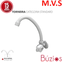 Ver imagem 2 de Torneira Cozinha Modelo de Parede Bica Alta Móvel Linha Búzios 1/2'' e 3/4'' Abs Cor Branco Durín