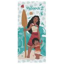 Ver imagem 1 de Toalha de Banho Infantil Moana Felpuda Algodão Praia Piscina Lepper