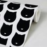 Papel de parede adesivo silhueta cabeças gatos - 2