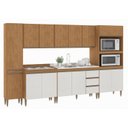 Ver imagem 5 de Armário de Cozinha Completa Modulada com Paneleiro 6 Peças 3,20m Essenza Móvel na Caixa