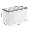 Freezer e Conservador Expositor Horizontal Eos 247l 2 Portas de Vidro Eeh300xx 220v - 6