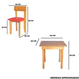 Conjunto Infantil Mesa com 4 Cadeirinhas Estofadas Cor:colorida - 9