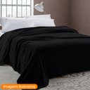 Ver imagem 2 de Cobertor Casal Manta Microfibra Hipoalergênico 1,8x2m Preto - Camesa
