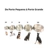 Kit 2 Pote Comedouro Mini Alumínio Pesado Pets 350ml Jjb - 5