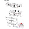 Armário De Cozinha 260cm Com Leds Multimóveis Preto/dourado - 5