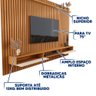 Painel Ripado com Rack Suspenso Tv até 75 Polegadas 1.8 Nature Off White Veridian Shop Jm - 2