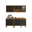 Ver imagem 2 de Cozinha Compacta 4 Peças 9 Portas 2 Gavetas Paris Sallêto Móveis