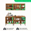 Ver imagem 4 de Cozinha Compacta 4 Peças 9 Portas 2 Gavetas Paris Sallêto Móveis