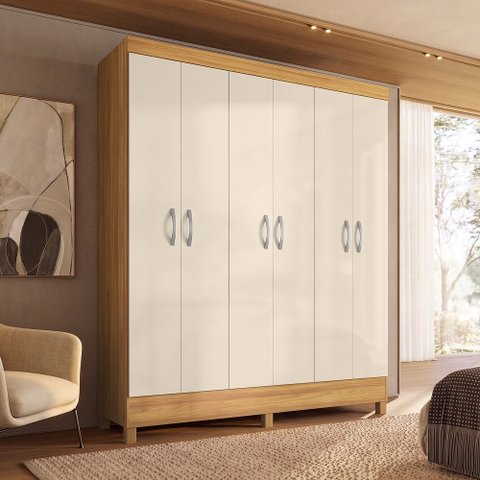 Guarda-Roupa Casal 6 Portas Falco Yescasa