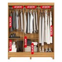 Ver imagem 4 de Guarda-Roupa Casal 6 Portas Falco Yescasa