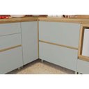 Ver imagem 6 de Balcão de Cozinha Canto Reto Rainha 1 Porta 1 Prateleira MDF 92cm Verde Nesher Móveis