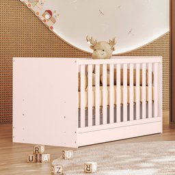 Jogo de Quarto Infantil Gr e Cômoda e Berço 1340 Doce Sonho:rosa - 5