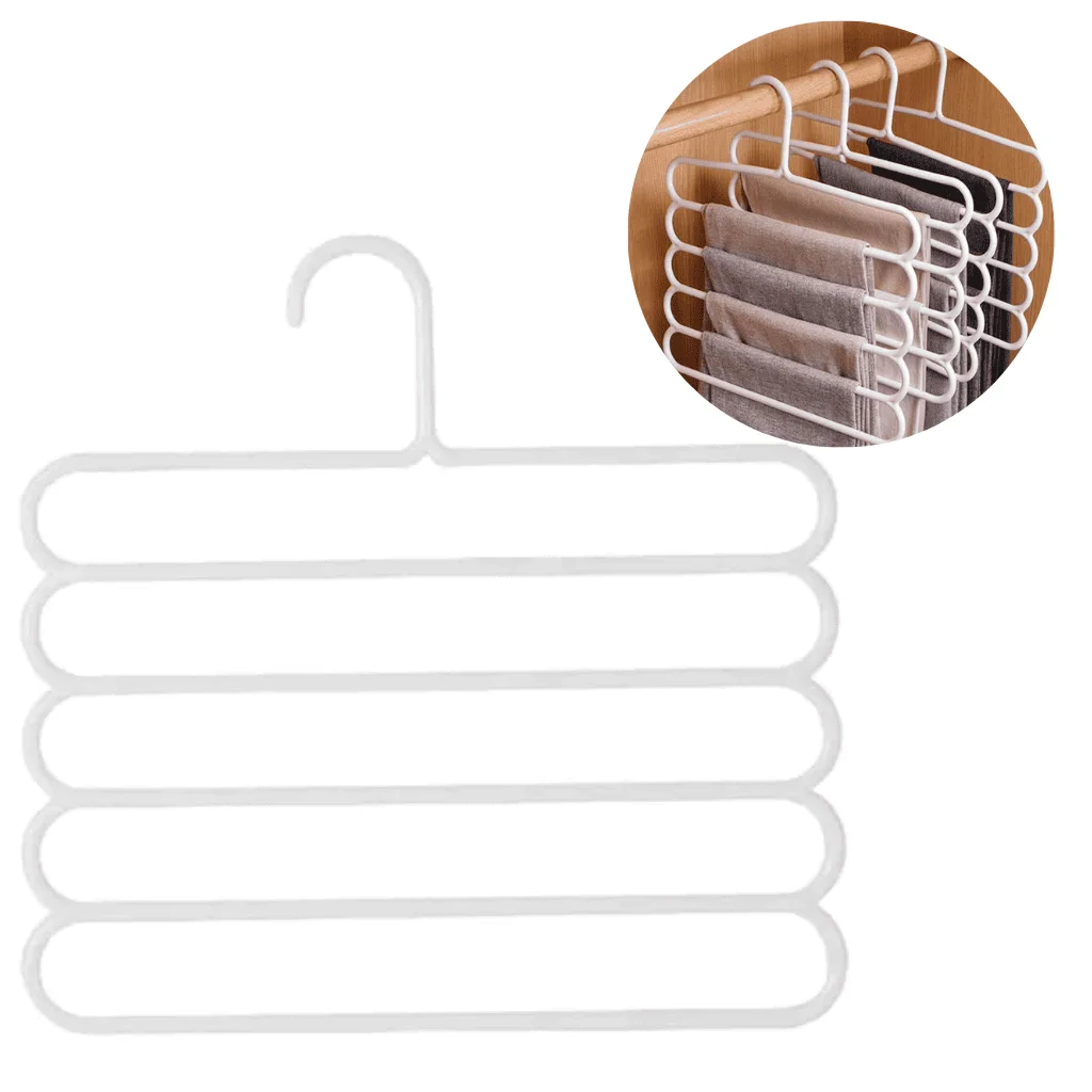 2 Cabides 5 Divisórias Vertical Multifuncional Calças/ Saias - 3