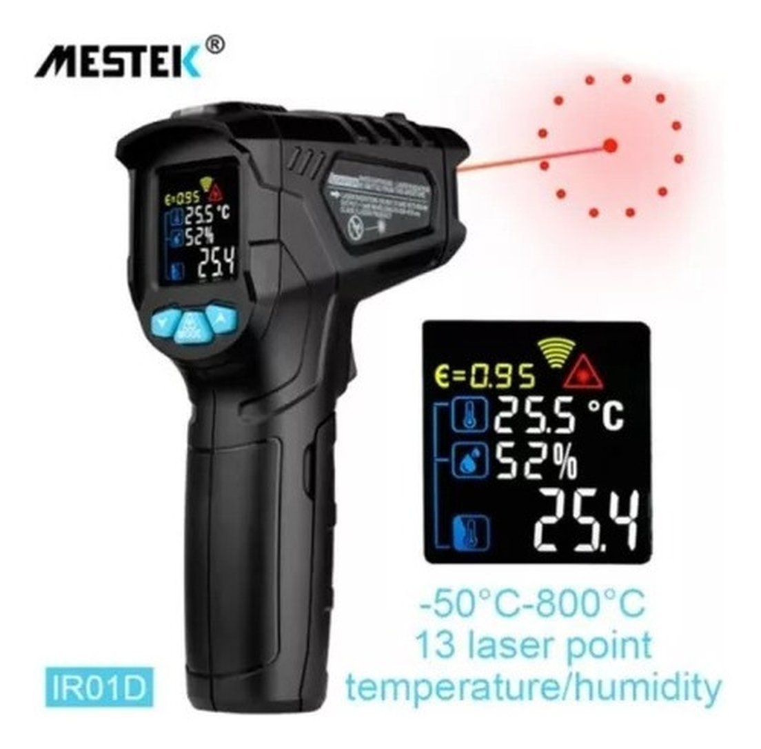 Termômetro Infravermelho Industrial 50-800° (ir01d) - Mestek - 2