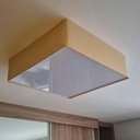 Ver imagem 3 de Plafon para Sala de Tv Quadrado Tv-3051 Cúpula Cor Palha