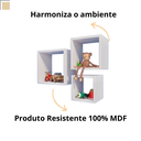 Ver imagem 6 de Nicho quadrado porta maternidade bebe quarto infantil MDF