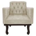 Ver imagem 7 de Kit Diva Recamier Juliana 160cm Lado Esquerdo e 02 Poltronas Classic Linho Bege - Amarena Móveis