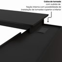 Ver imagem 6 de Mesa Gerente Dinâmica em L 2,00 m X 1,70 m com Tampo Chanfrado 45° Pés Cavalete e Armário