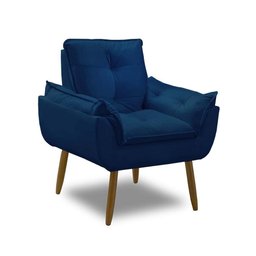 Kit 2 Poltronas Decorativas Opala Recepção Luxo Confortável - 4