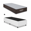 Ver imagem 1 de Cama Box Base Solteiro Branco Colchao Fit D33 Espuma 88x188 - Ortobom