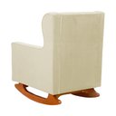 Ver imagem 6 de Poltrona C/ Puff Balanço Amamentação Aurora Suede Marfim - Lm Decor